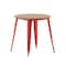 Flash Furniture 30 RD Dining Table Brown Poly Top/Red Frame JJ-T14623-80-BRRD-GG - alternate 10